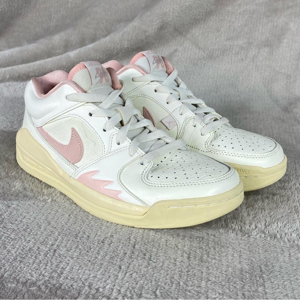 Nike Jordan Stadium 90 Shoes Womens Size 7 Pink White FB2269-160 Low Sneakers